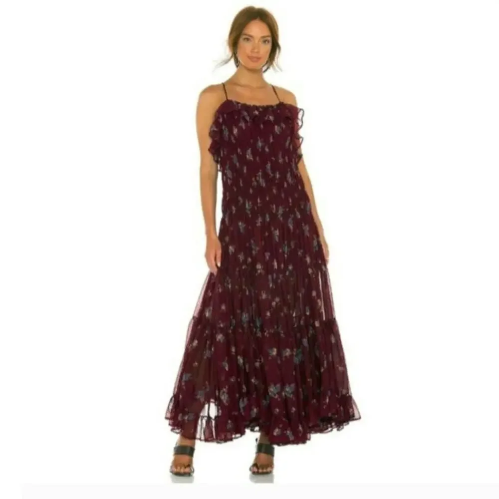 Free People Cloud Nine Maxi Dress, sz Small